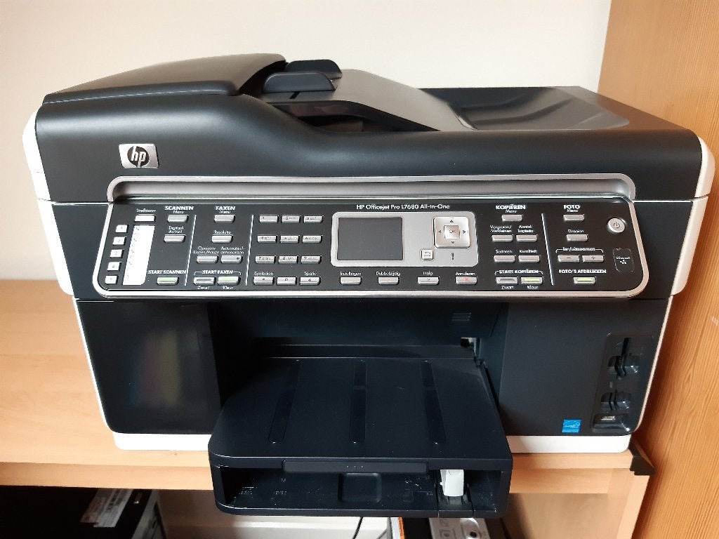 HP Officejet pro l7680 all-in-one printer , Computers en Software, Printers, Ophalen, Gebruikt, Scannen