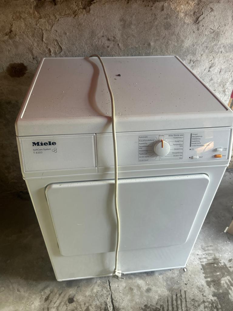Miele wasdroger, Witgoed en Apparatuur, Wasdrogers, 6 tot 8 kg, Gebruikt, Ophalen of Verzenden, Voorlader