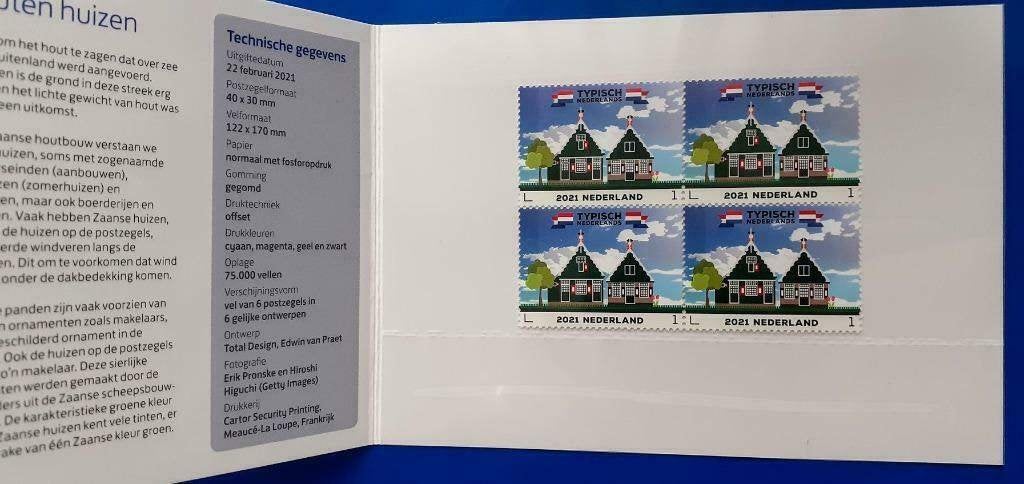 Postzegelmapje 629 - Typisch Nederlands, houten huizen, Ophalen of Verzenden, Na 1940, Postfris