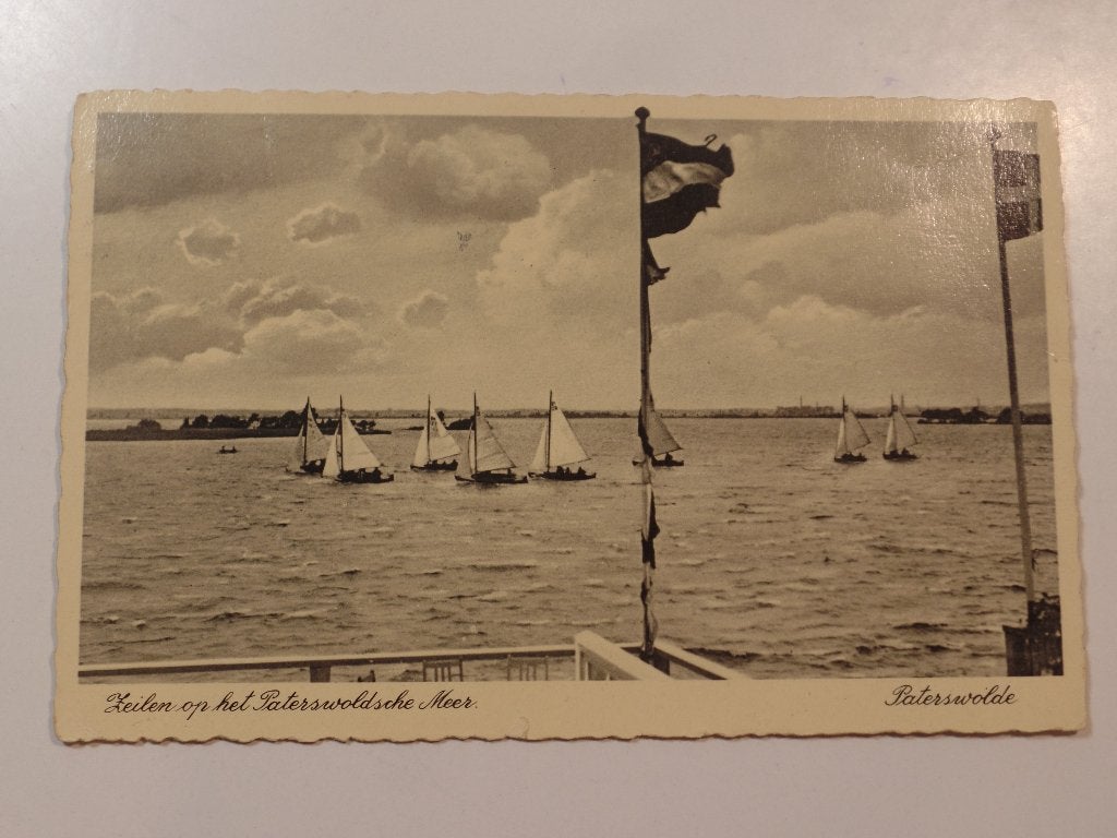 Zeilen Paterswoldemeer, Verzenden, 1940 tot 1960, Gelopen, Friesland