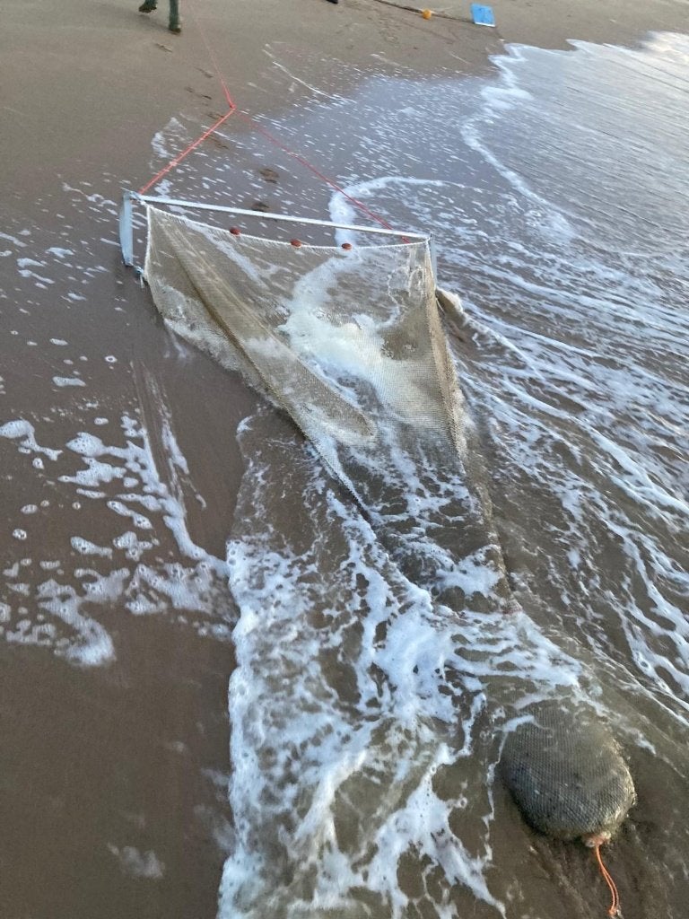 Garnalennet, Watersport en Boten, Ophalen of Verzenden, Gebruikt, Overige typen