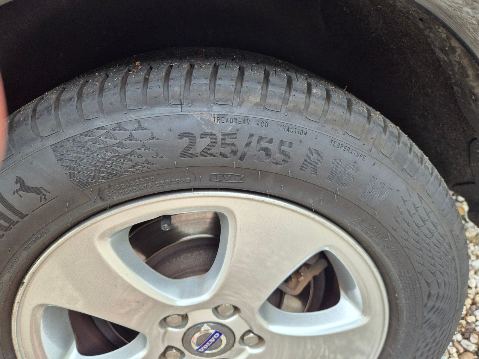 Velgen met splinternieuwe banden Volvo V70, Auto-onderdelen, Banden en Velgen, 16 inch, Ophalen of Verzenden, Zomerbanden, 225 mm