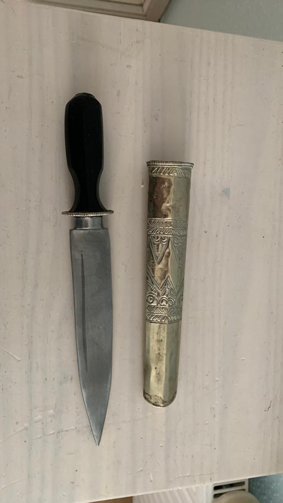 Antieke Bhutaanse/Tibetaanse dolk, Ophalen of Verzenden