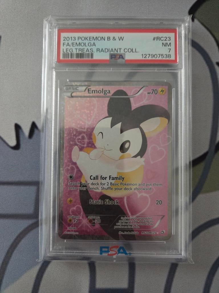 Emolga (LTR rc23) PSA 7, Ophalen of Verzenden, Zo goed als nieuw