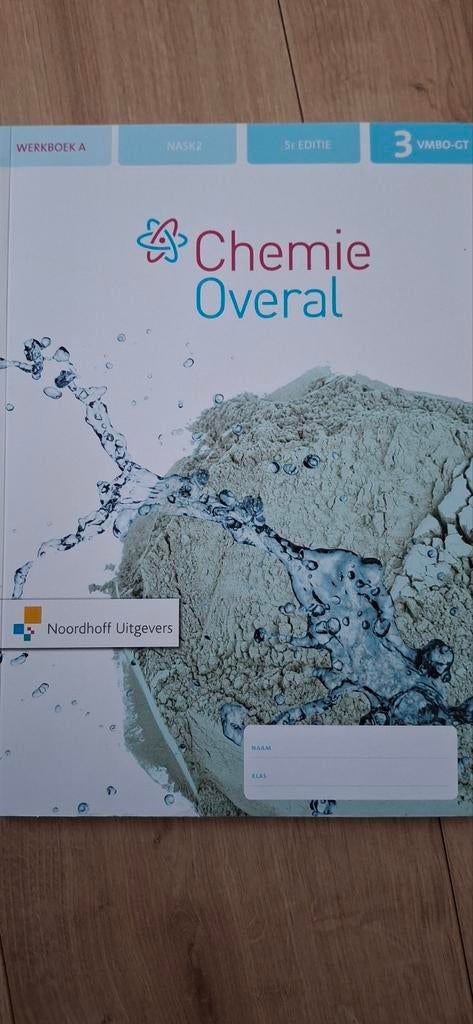 werkboek A chemie overal, Ophalen of Verzenden, Zo goed als nieuw, Overige niveaus, Nederlands
