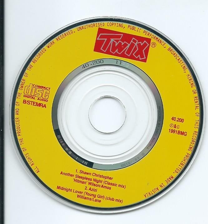 Twix 3" Single CD - Shawn Christopher & Azizi (1991) = 0,99, Cd's en Dvd's, Cd Singles, Ophalen of Verzenden, Zo goed als nieuw