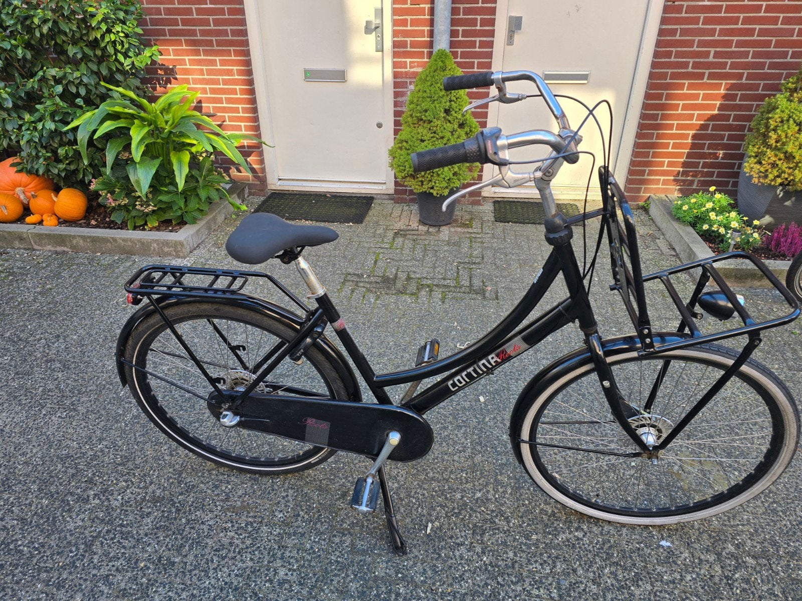 28 inch mooie goed rijdende cortina roots damesfiets 50cm 3v, Fietsen en Brommers, Gebruikt, Versnellingen, 50 tot 53 cm, Trommelrem