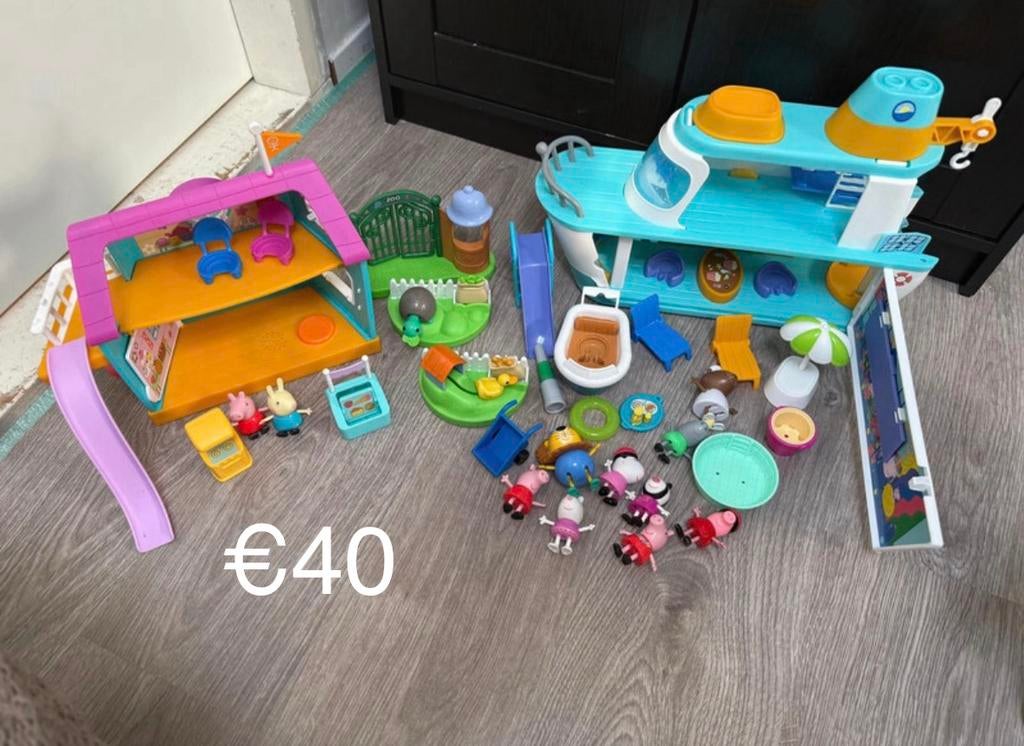Peppa pig boot en speelhuis, Ophalen of Verzenden, Zo goed als nieuw, Jongen of Meisje