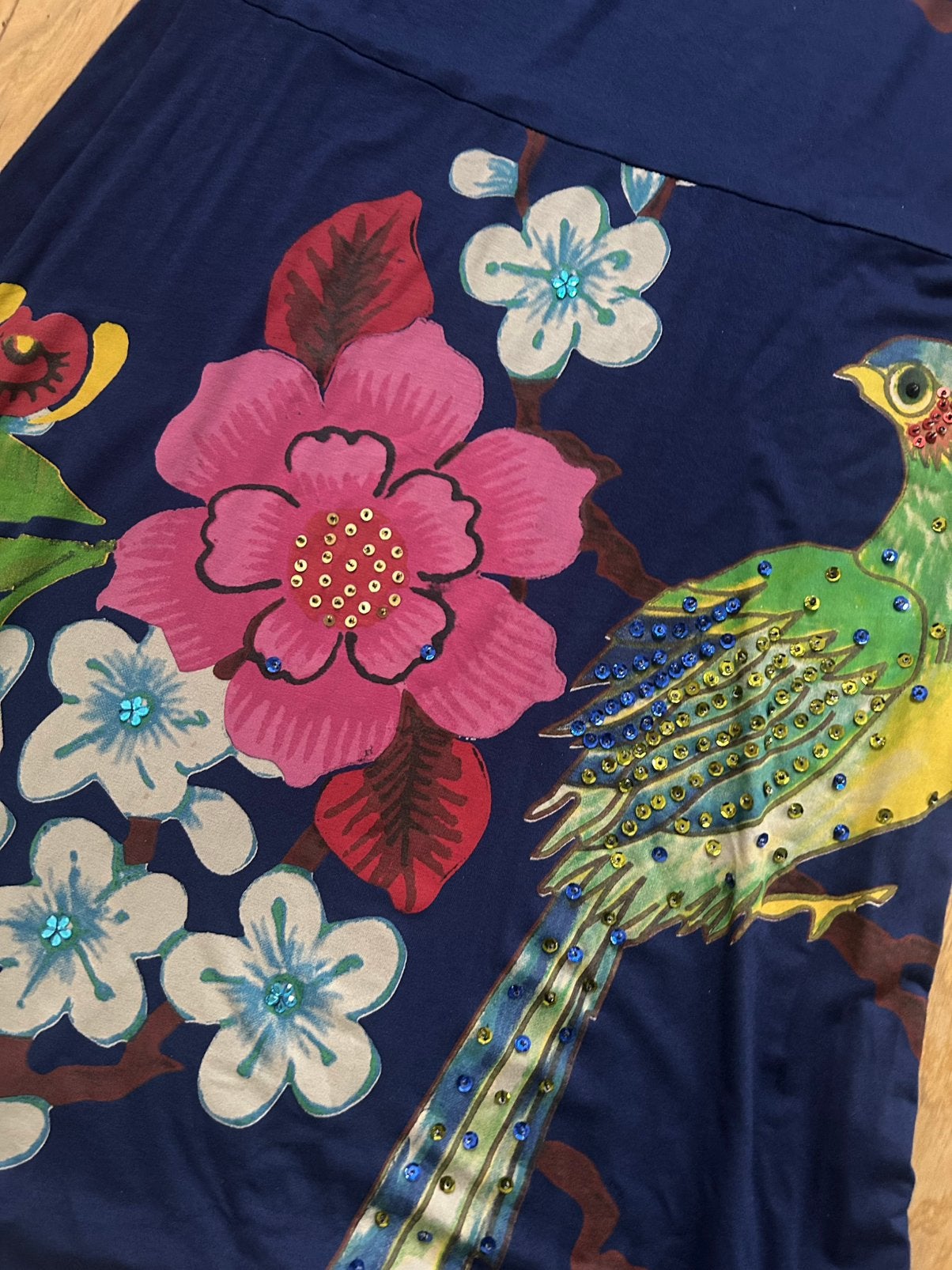 Desigual jurkje xl, Ophalen, Blauw, Maat 42/44 (L), Knielengte