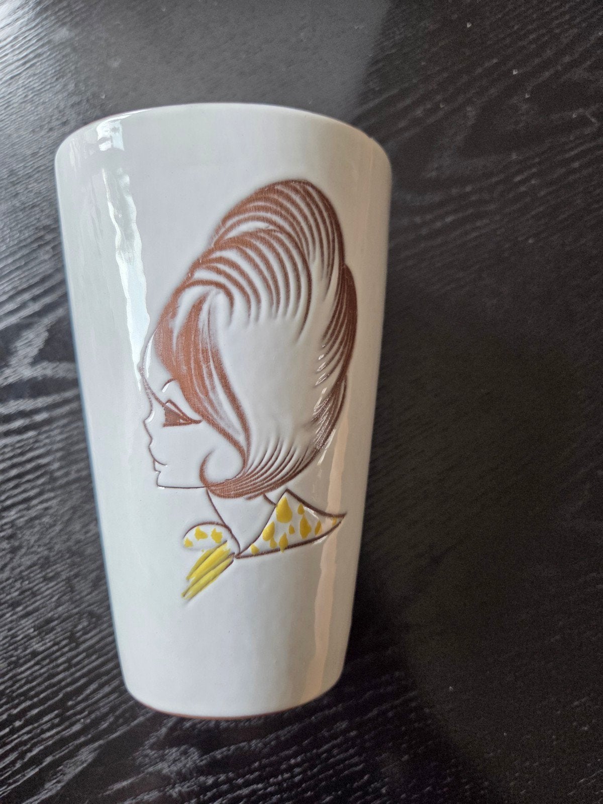 Daan Aalten en Couzijn vaas met vrouwenhoofd, 16 cm, Ophalen of Verzenden