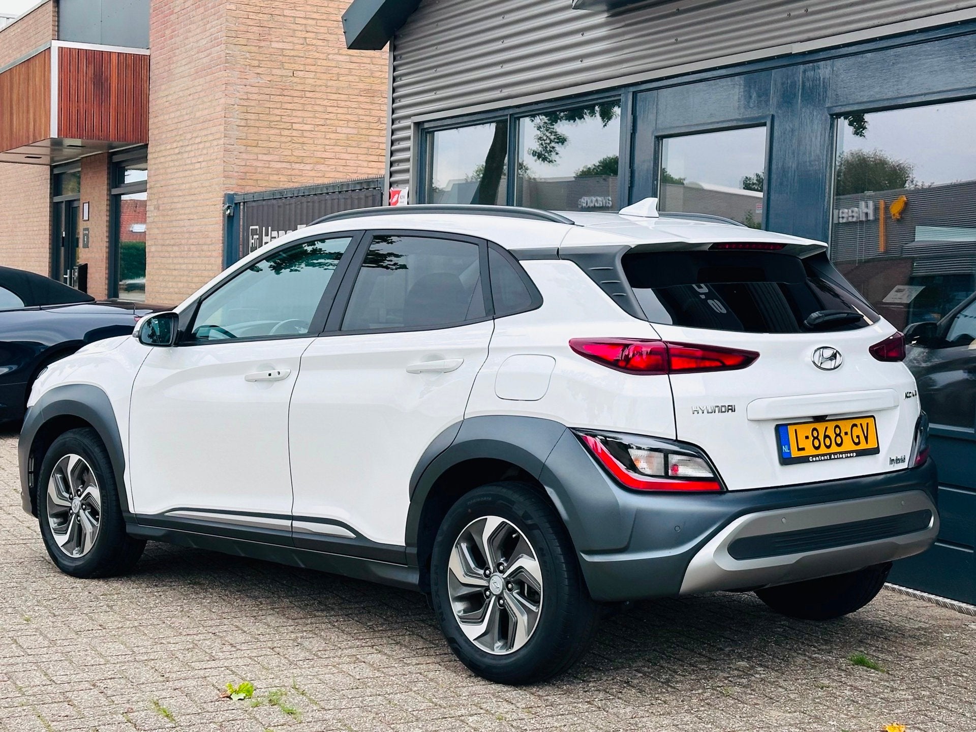 Hyundai Kona 1.6 GDI HEV Fashion FACELIFT/ adapt.crc/ camera, Auto's, Gebruikt, Euro 6, Wit, Origineel Nederlands
