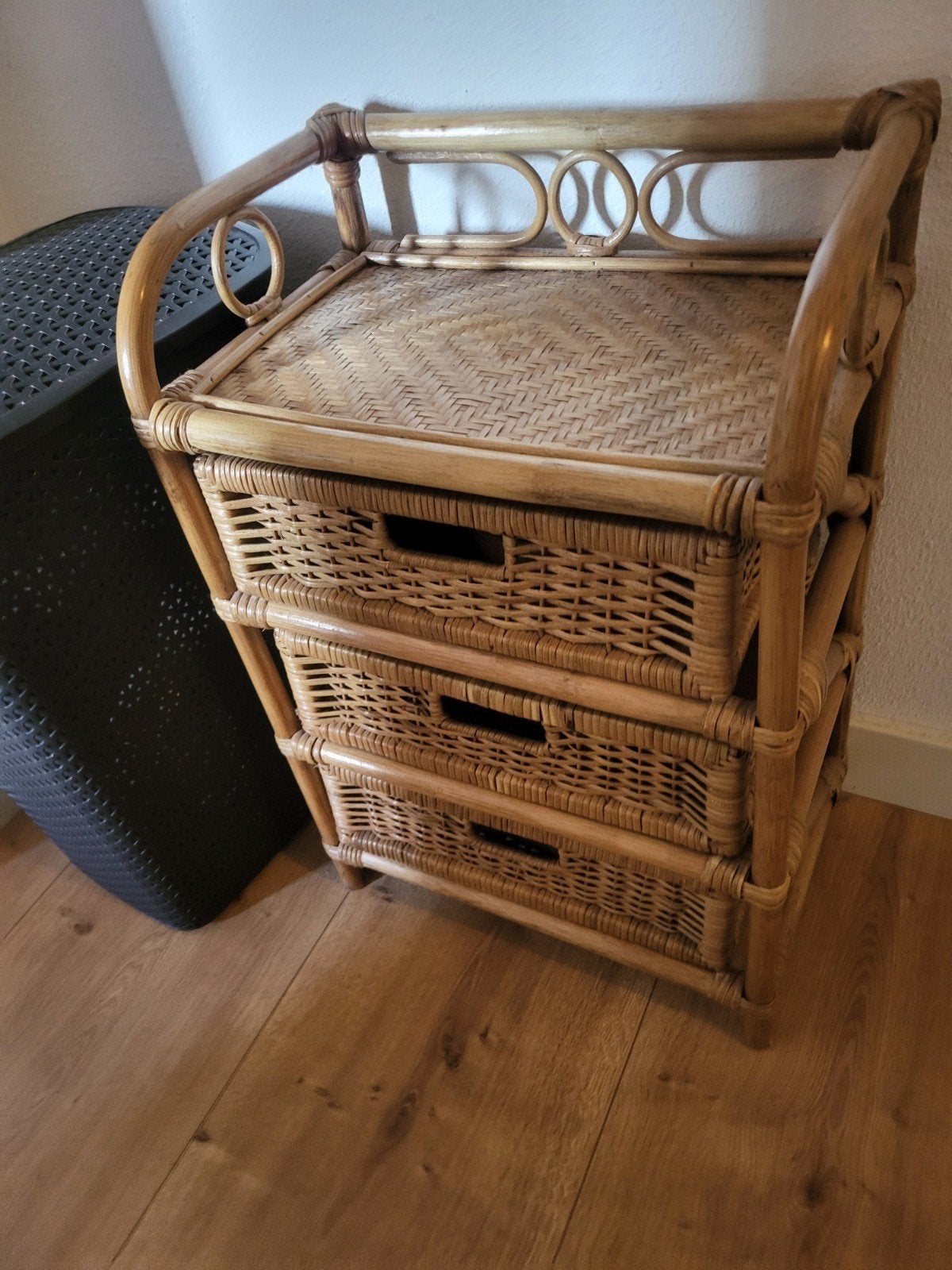 Rotan ladekastje met 3 laden, Ophalen, Overige materialen, Minder dan 50 cm, Gebruikt