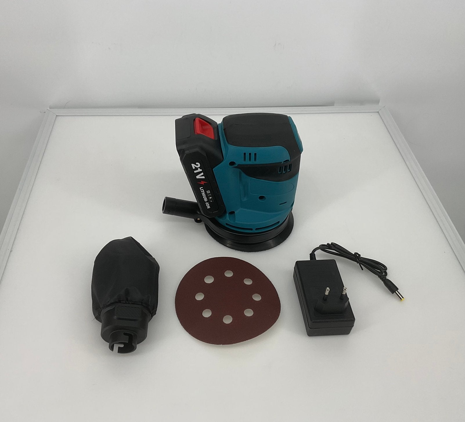 Nieuwe ronde accu schuurmachine + extra’s, Doe-het-zelf en Verbouw, Gereedschap | Schuurmachines, Ophalen of Verzenden, Nieuw