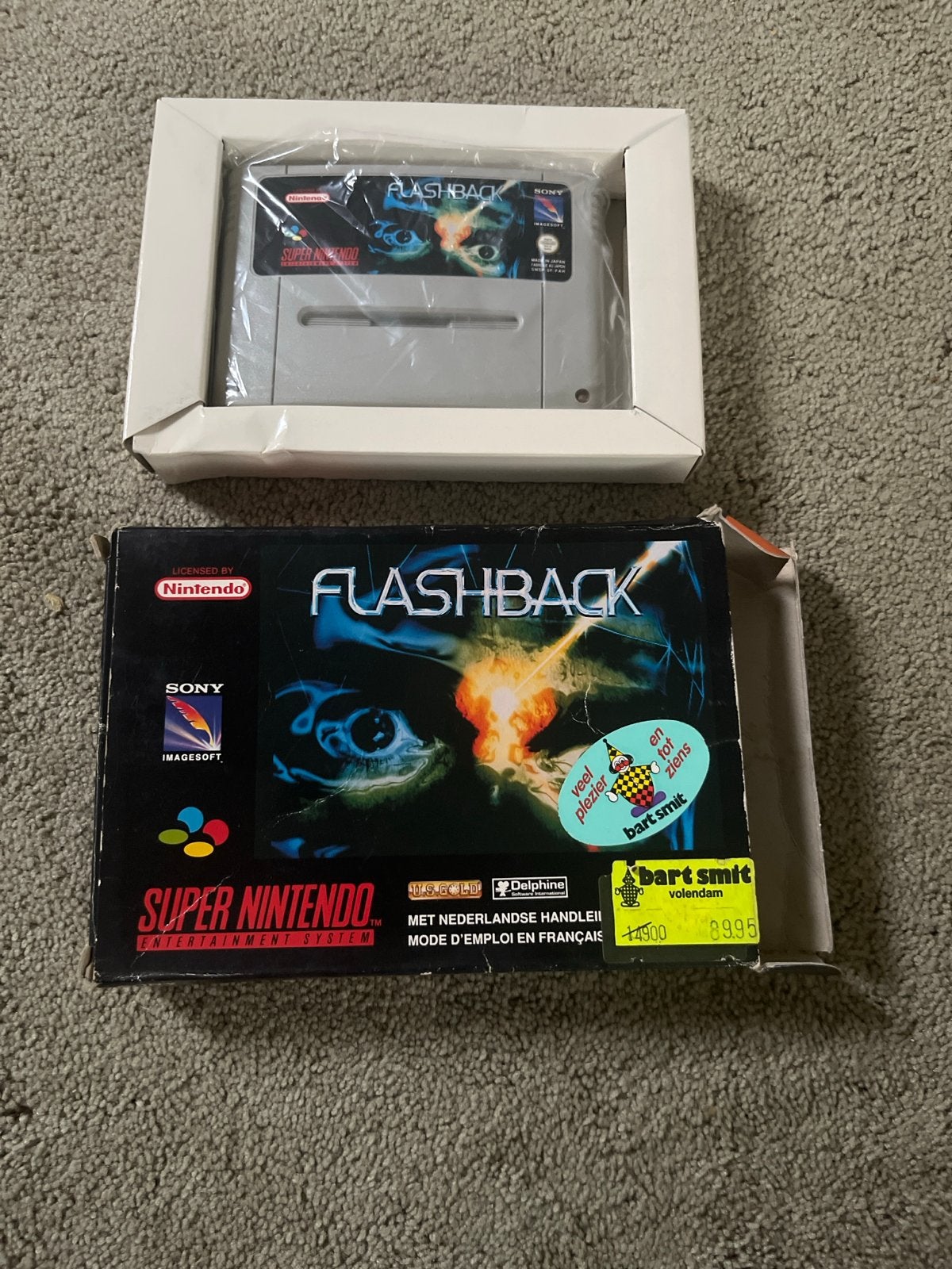 Flashback Super Nintendo SNES Game - zonder handleiding, Spelcomputers en Games, Games | Nintendo Super NES, Avontuur en Actie