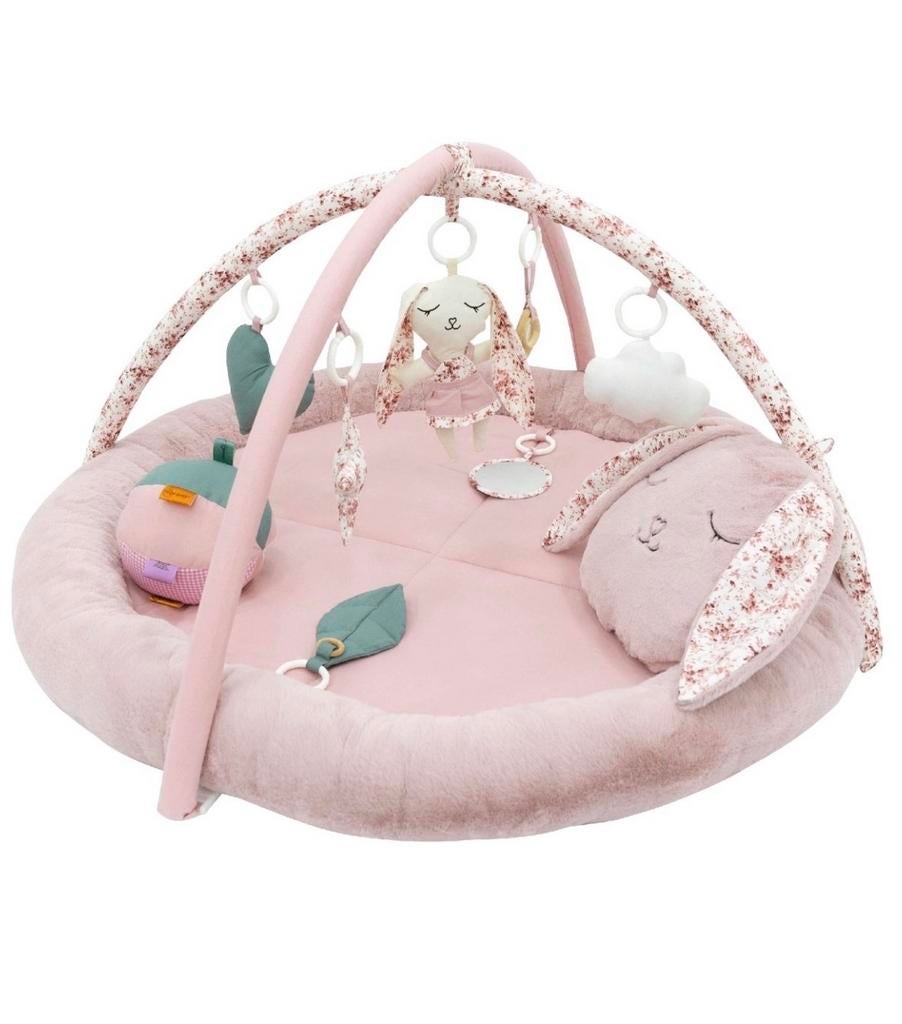 Roze speelkleed met babygym en konijn, Ophalen of Verzenden, Gebruikt, Speelkleed