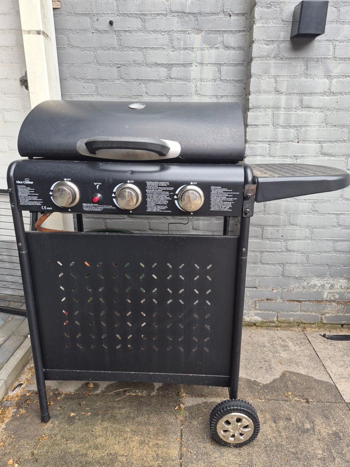 Nice Cooker gasbarbecue met 3 branders, Ophalen, Gebruikt, Nice Cooker