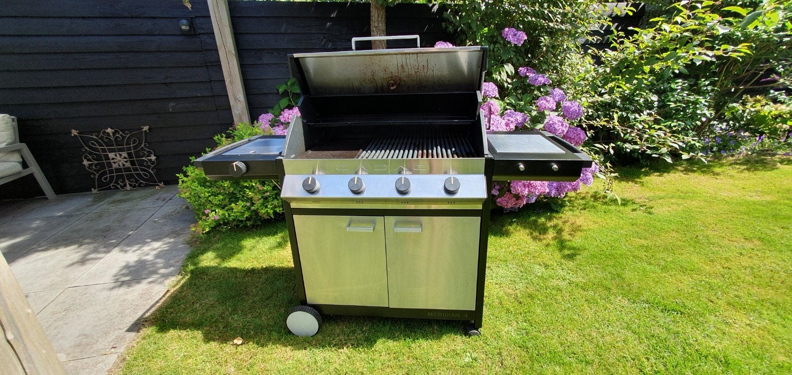 Buitenkeuken 5-pits gasbarbecue met spit en accessoire, Ophalen, Gebruikt, CADAC