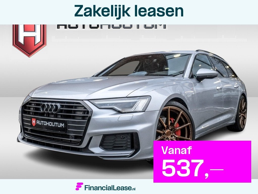 Audi A6 Avant 45 TFSI Sport S line edition Leder, El stoelen, Auto's, Audi, Bedrijf, Lease, Financial lease, A6, ABS, Airbags