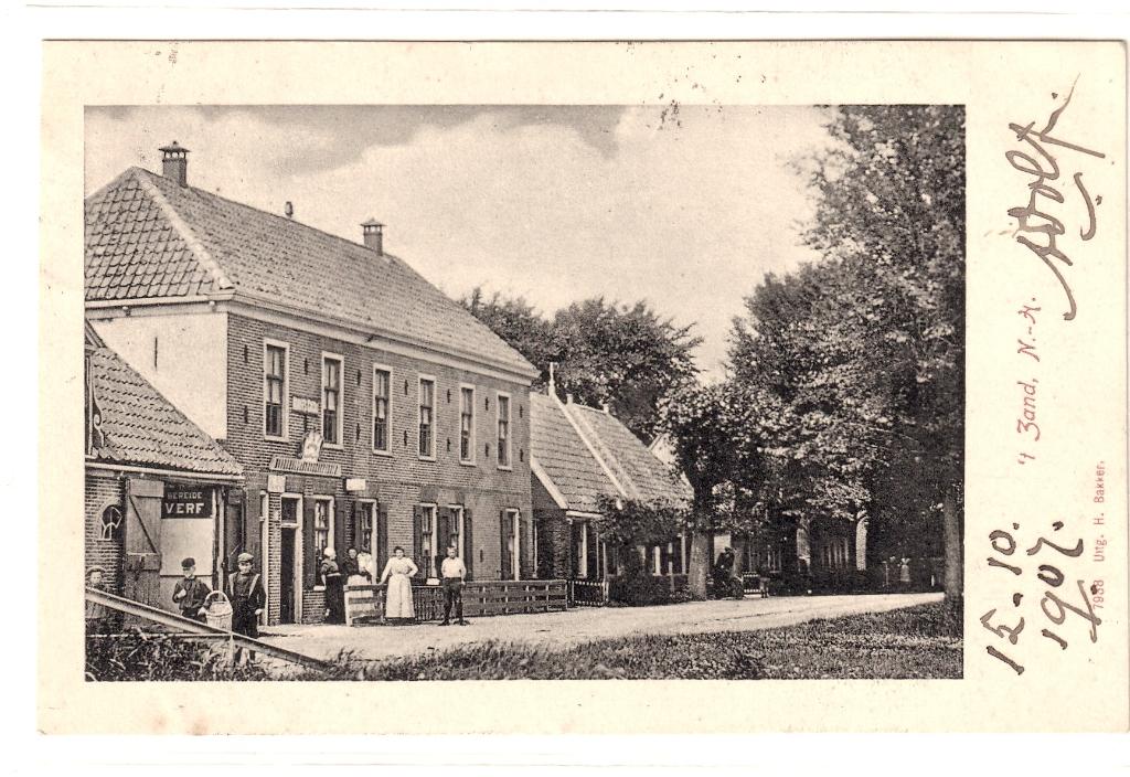 't ZAND, Verzamelen, Ansichtkaarten | Nederland, Verzenden, Voor 1920, Gelopen, Noord-Holland