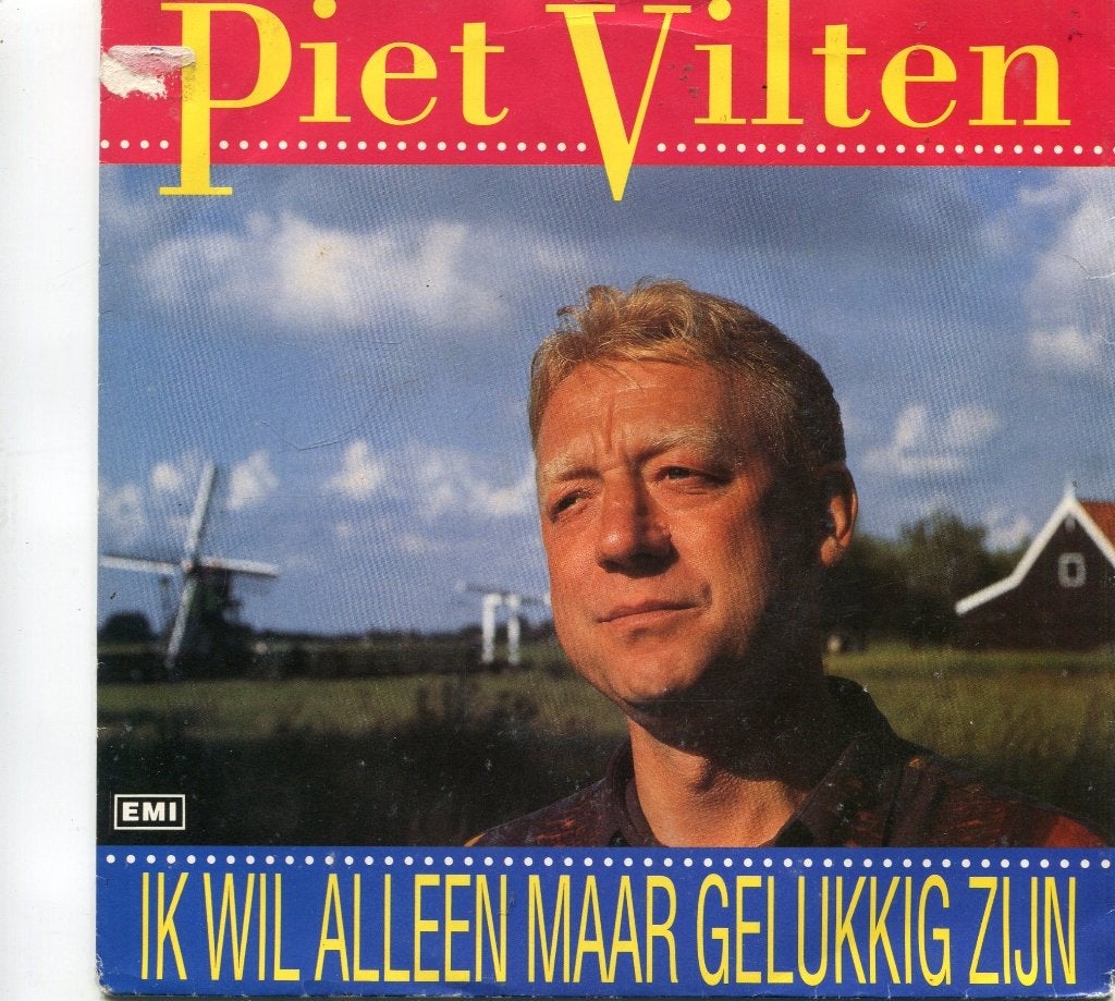 PIET VILTEN  -  Ik wil alleen maar gelukkig zijn, Gebruikt, 7 inch, Nederlandstalig, Fotohoes