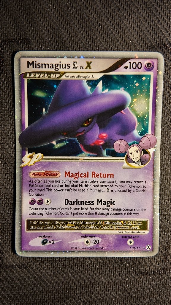 Mismagius GL LV.X 110 Rising Rivals | Pokemon kaart, Ophalen, Losse kaart, Foil