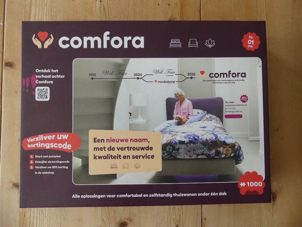 Puzzel / 1000 / Comfora / Kortingscode / 2024 / Nummer 1, Ophalen of Verzenden, 500 t/m 1500 stukjes, Zo goed als nieuw
