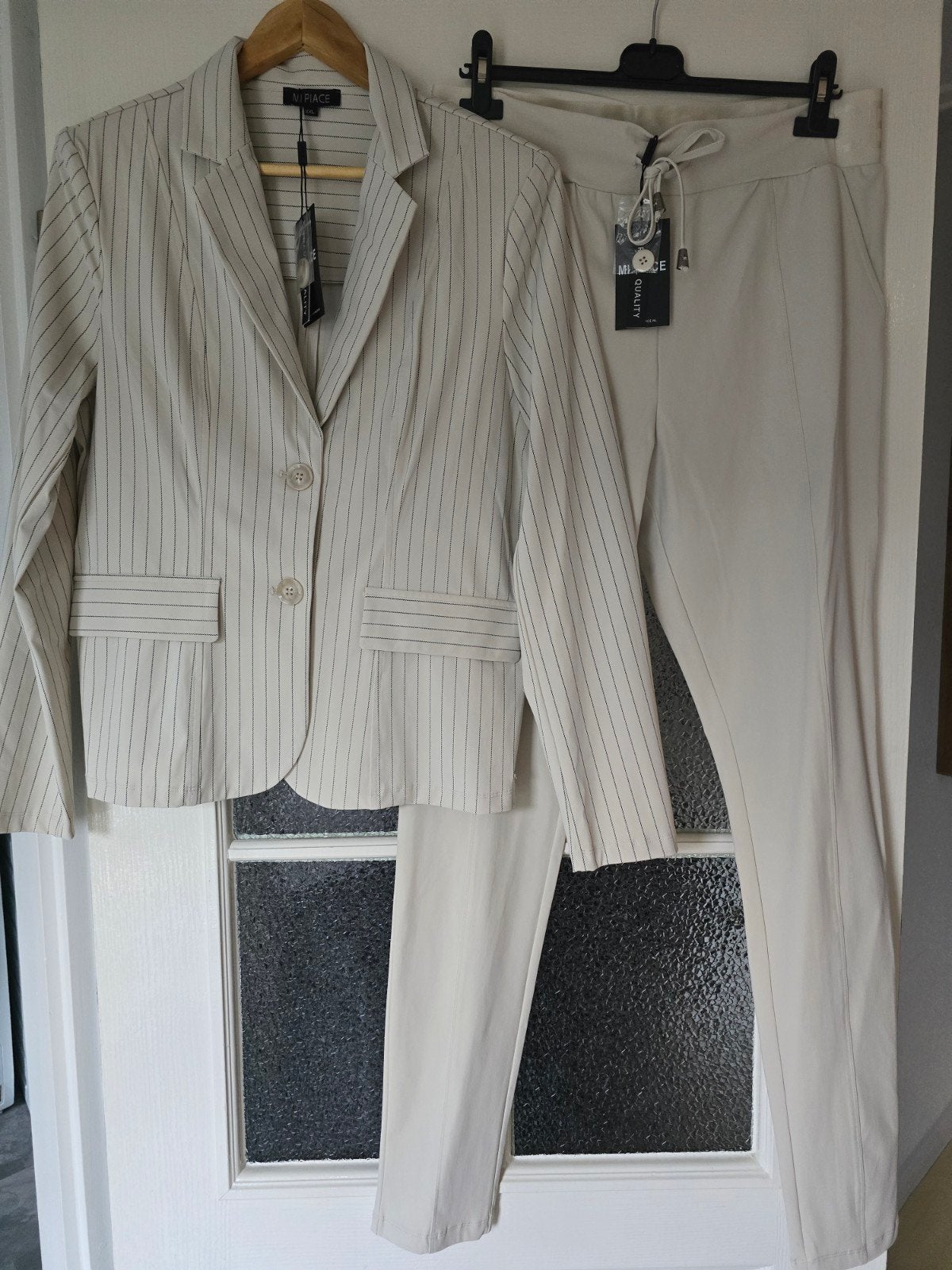 nieuw pak mi piace xxl kit zwart streep, Ophalen of Verzenden, Nieuw, Maat 46/48 (XL) of groter, Zwart