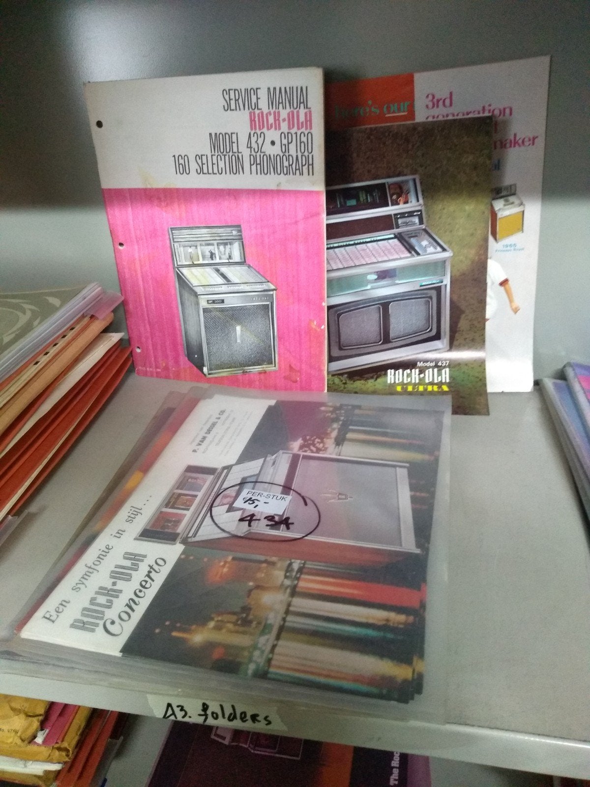 Rock-Ola Jukebox Handleidingen en Folders, Ophalen of Verzenden, Gelezen, Rock-Ola, Catalogus