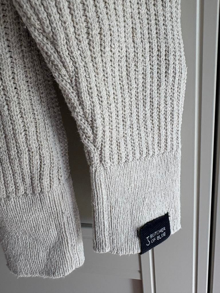 J. Butcher of Blue Alba Crew Sweater Maat S, Ophalen of Verzenden, Zo goed als nieuw, Maat 46 (S) of kleiner, Beige