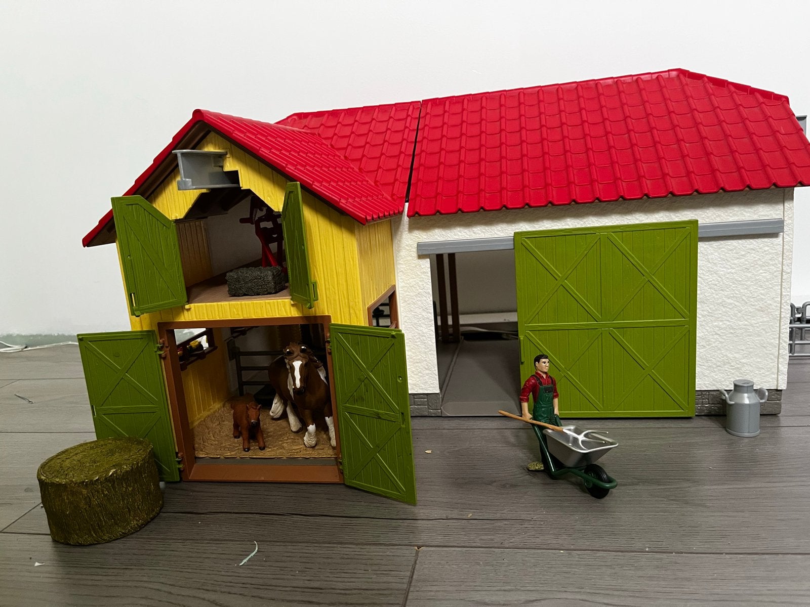 Schleich Boerderij met Dieren en Accessoires, Ophalen, Gebruikt, Jongen of Meisje
