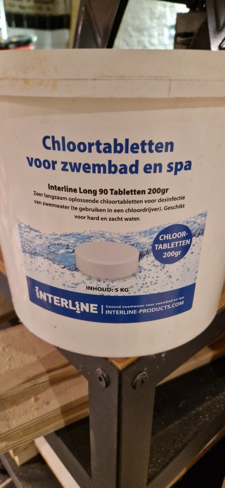 Interline Chloortabletten 5kg voor zwembad en spa, Ophalen, Nieuw, Reinigingsmiddel