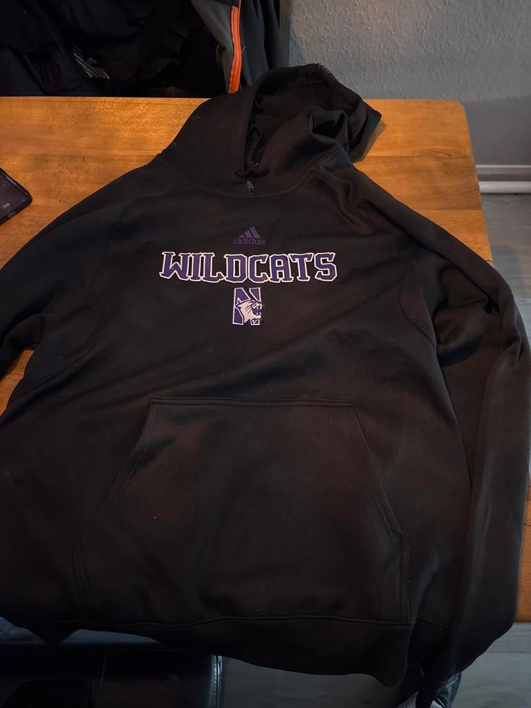 Adidas Wildcats hoodie maat L zwart college style, Ophalen of Verzenden, Zo goed als nieuw, Zwart