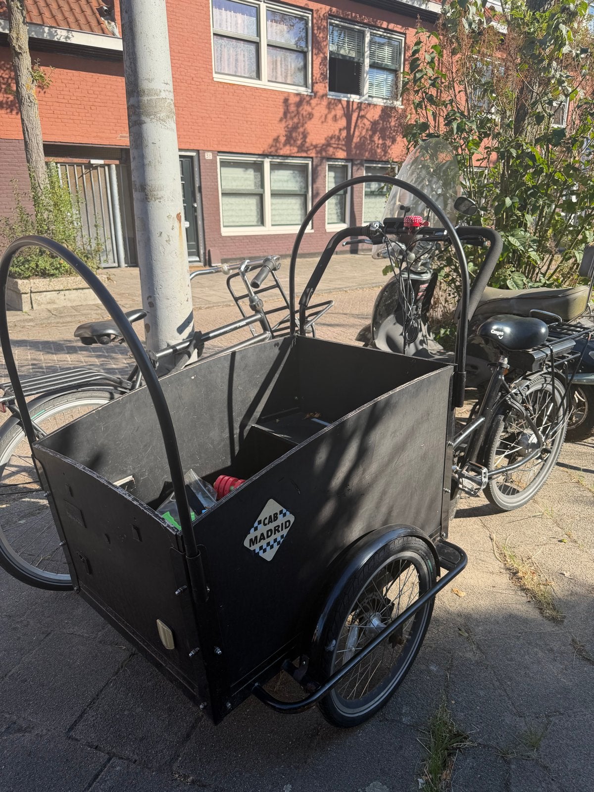Troy Bakfiets Elektrisch opknapper, Fietsen en Brommers, Fietsen | Bakfietsen, Gebruikt, Goederen, Elektrisch, Trommelrem