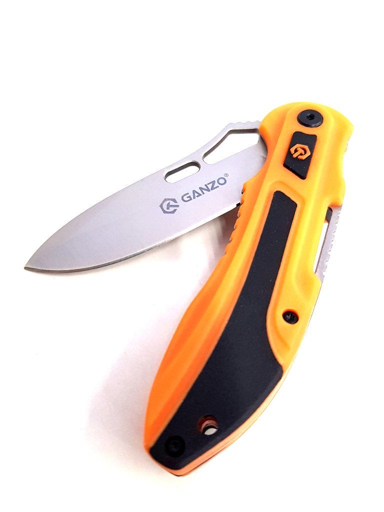 Ganzo G621 Camping Outdoor Zakmes oranje, Verzenden, Nieuw