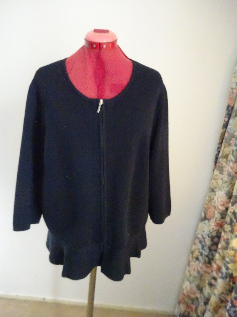 Gerry Weber vest mt 46, Verzenden, Zwart, Maat 46/48 (XL) of groter, Zo goed als nieuw