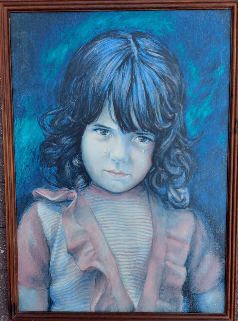 Grote schilderij, Ophalen of Verzenden, 50 tot 75 cm, Schilderij, 50 tot 75 cm