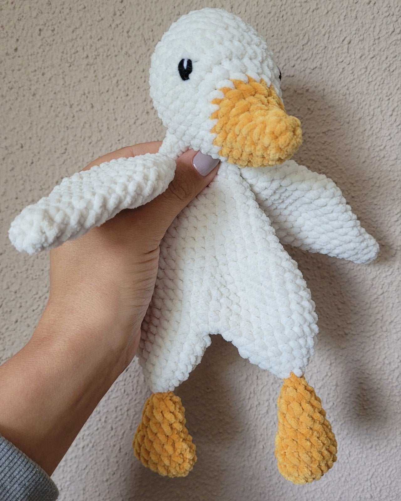 Gehaakte Gans Knuffel, Handgemaakt, Nieuw, Ophalen of Verzenden, Middelgroot (20 tot 80 cm)