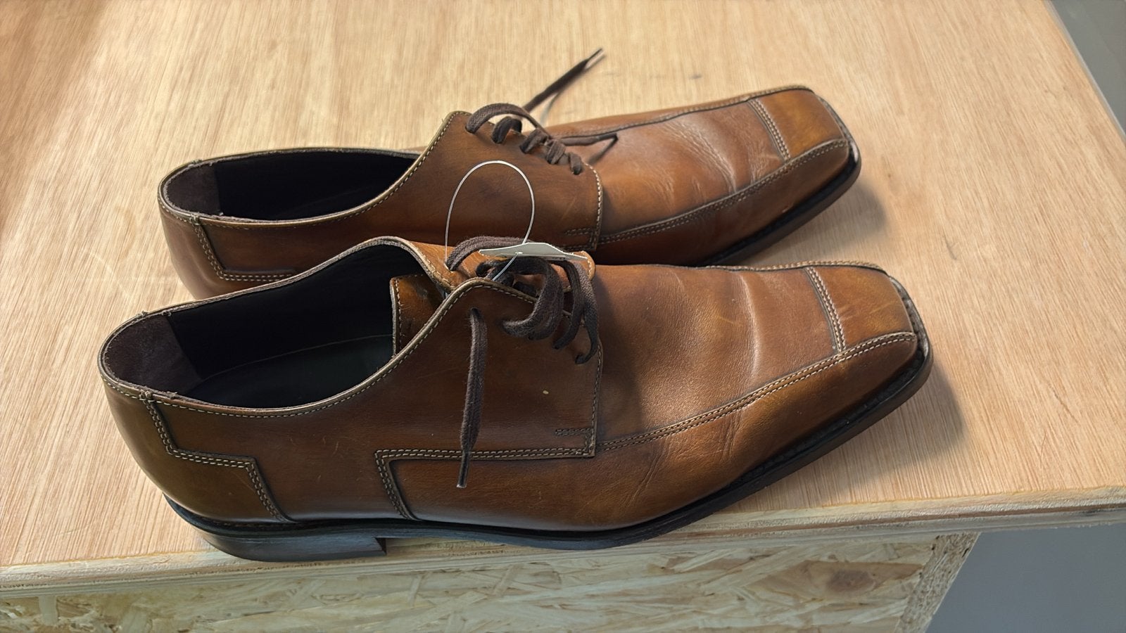 Van Lier Nette Schoenen - Maat 43, Kleding | Heren, Schoenen, Ophalen of Verzenden, Gedragen, Bruin, Veterschoenen