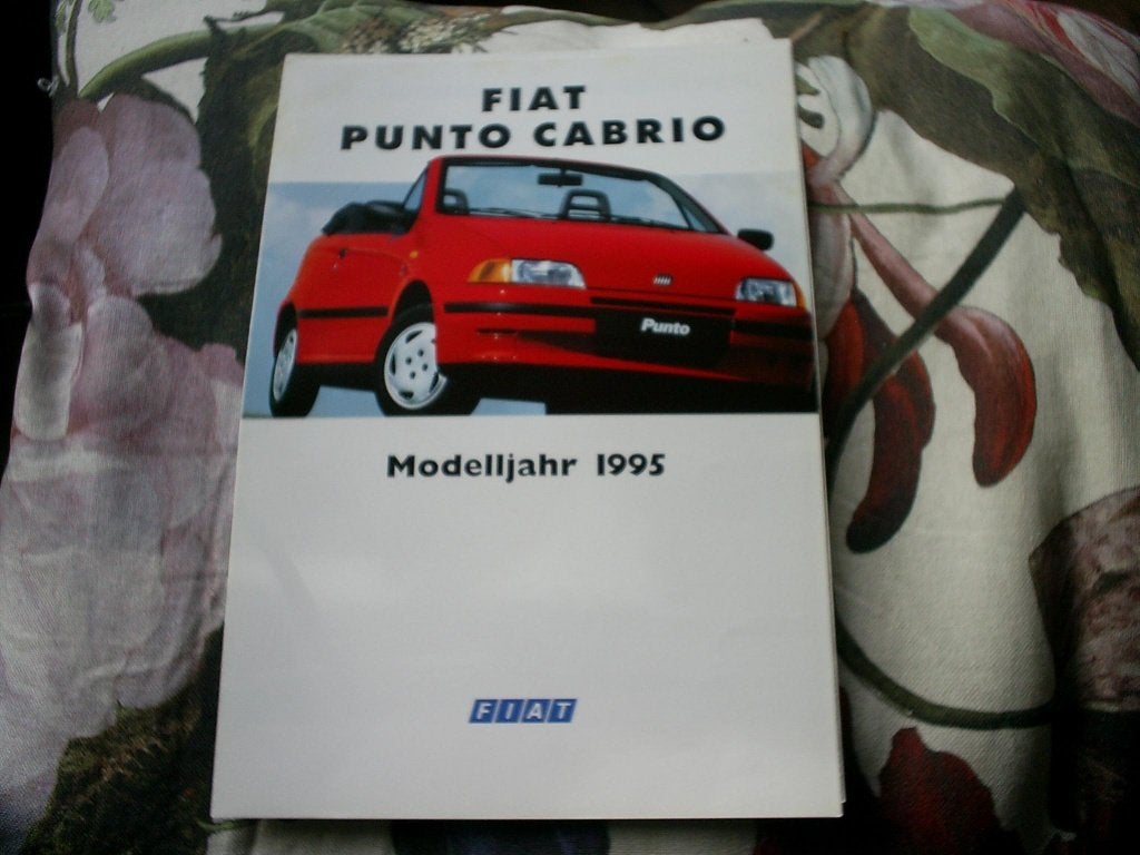 Fiat Punto Cabrio 1995 8 pag. Duits, Verzenden, Zo goed als nieuw, Overige merken