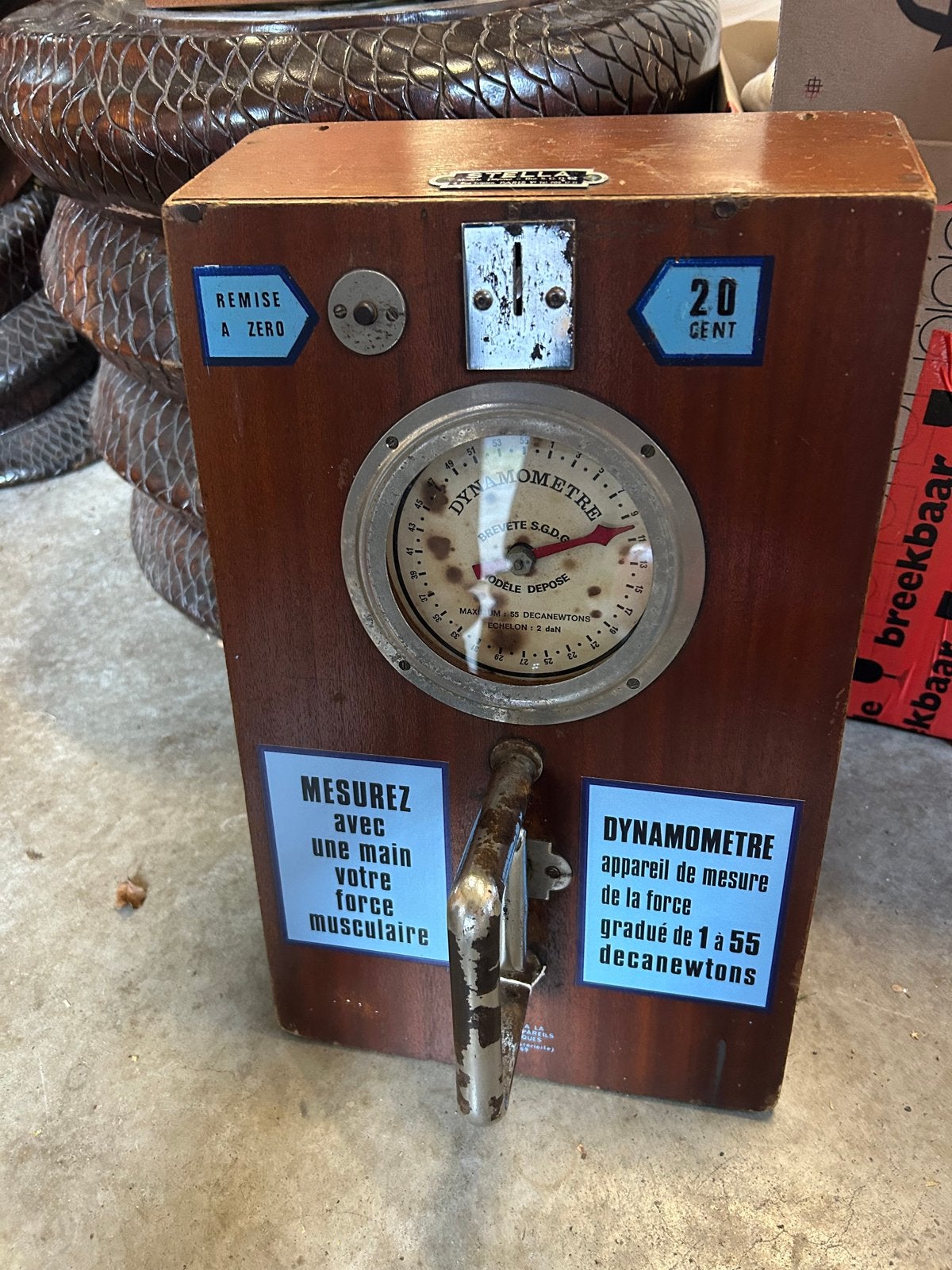 Antieke Krachtmeter Stella Parijs - Dynamometer, Ophalen