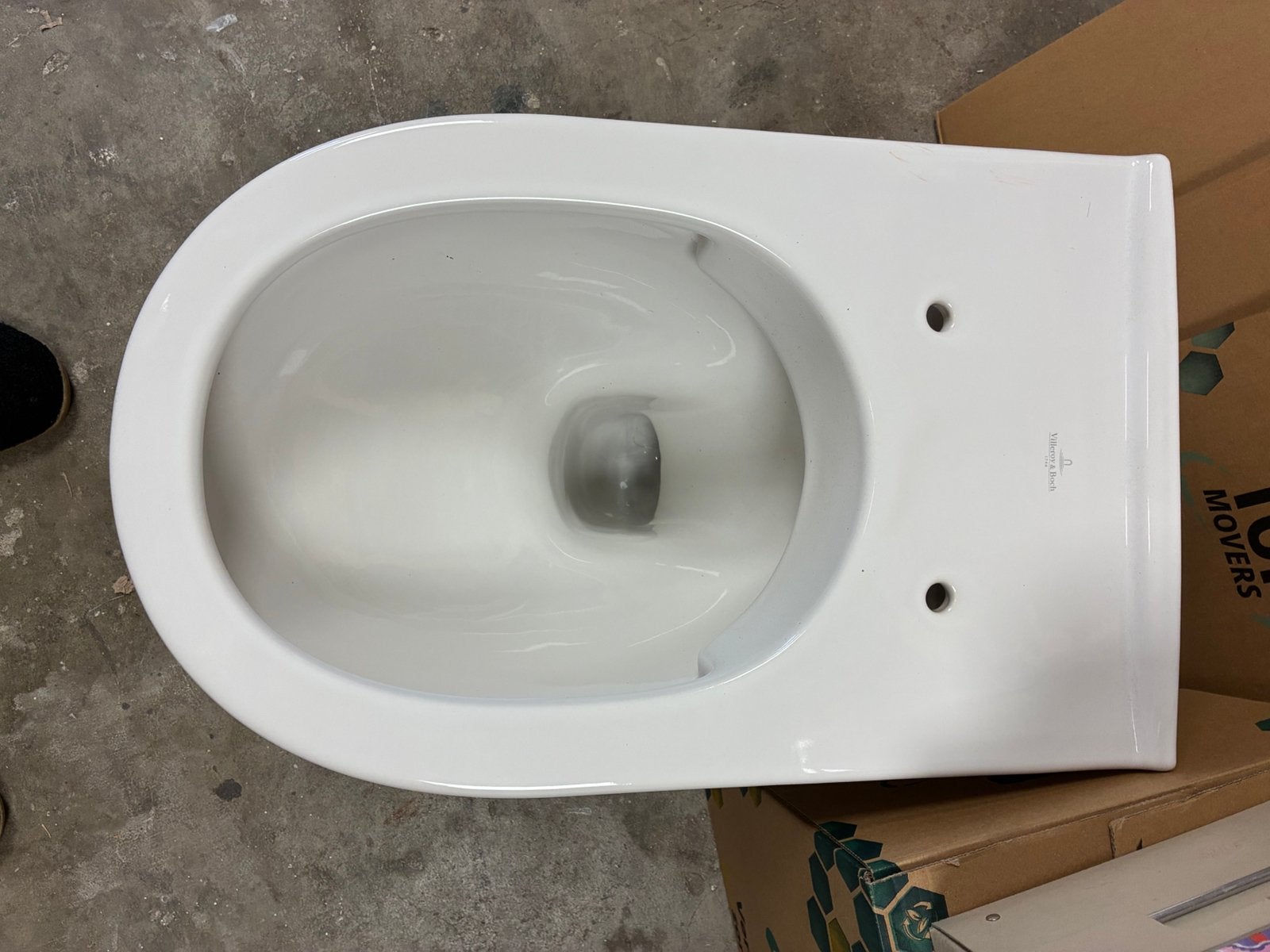 Zo goed als nieuwe V&B o’novo toiletpot met soft-close bril, Doe-het-zelf en Verbouw, Ophalen, Zo goed als nieuw, Toilet
