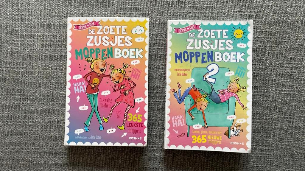 Hanneke de Zoete - De Zoete Zusjes moppenboek deel 1 en 2, Fictie algemeen, Ophalen of Verzenden, Zo goed als nieuw, Hanneke de Zoete