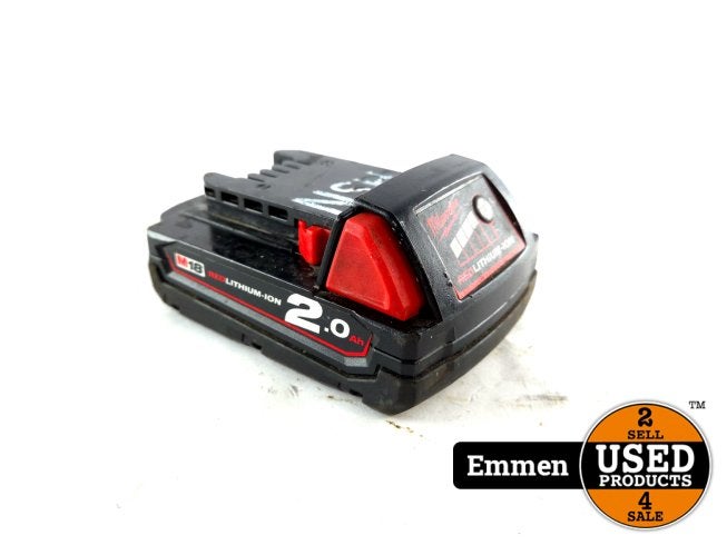 Milwaukee M18 Lithium-ion 2,0aH Accu | Incl. Garantie, Doe-het-zelf en Verbouw, Gereedschap | Overige machines, Milwaukee, Zo goed als nieuw
