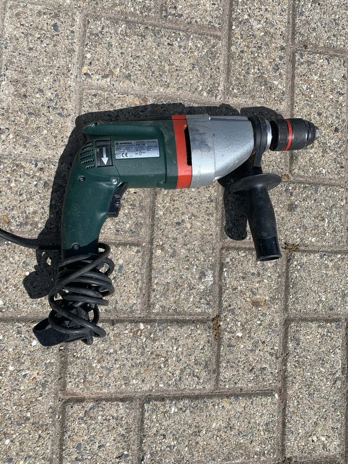 Metabo BHE 70A Boorhamer - Krachtig en Betrouwbaar, Boor- en/of Breekhamer, Ophalen of Verzenden, Klopboormechanisme, Gebruikt