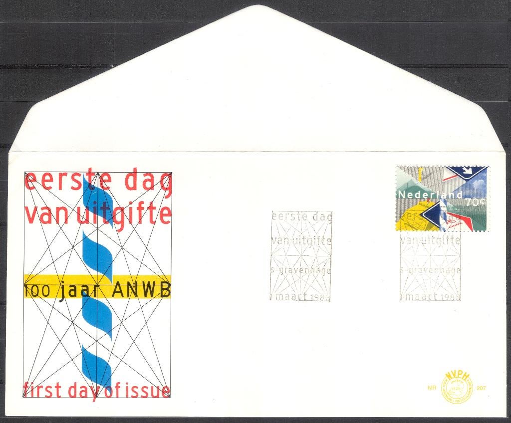E207 - 100 jaar ANWB 1983, Postzegels en Munten, Verzenden, Onbeschreven, Nederland