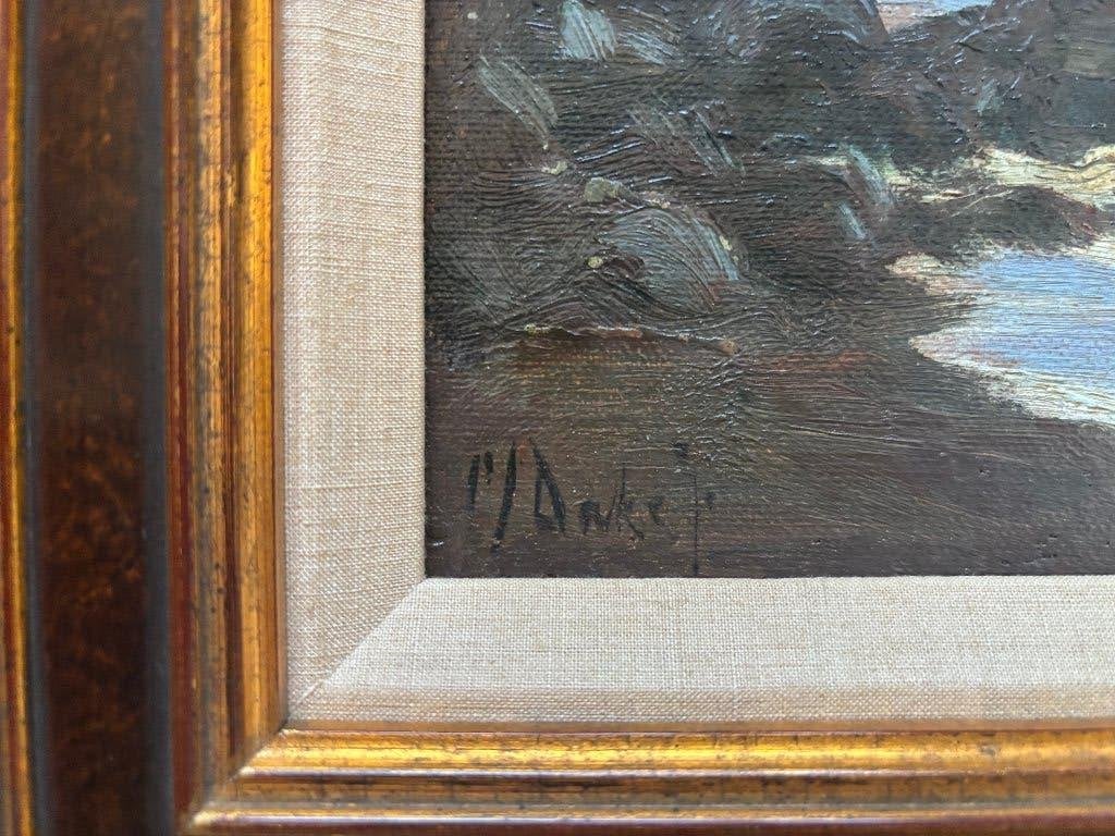 Carel Lodewijk Dake jr. (1886-1946) - Zeegezicht, Antiek en Kunst, Paneel, Impressionistisch, Ophalen of Verzenden, Gesigneerd