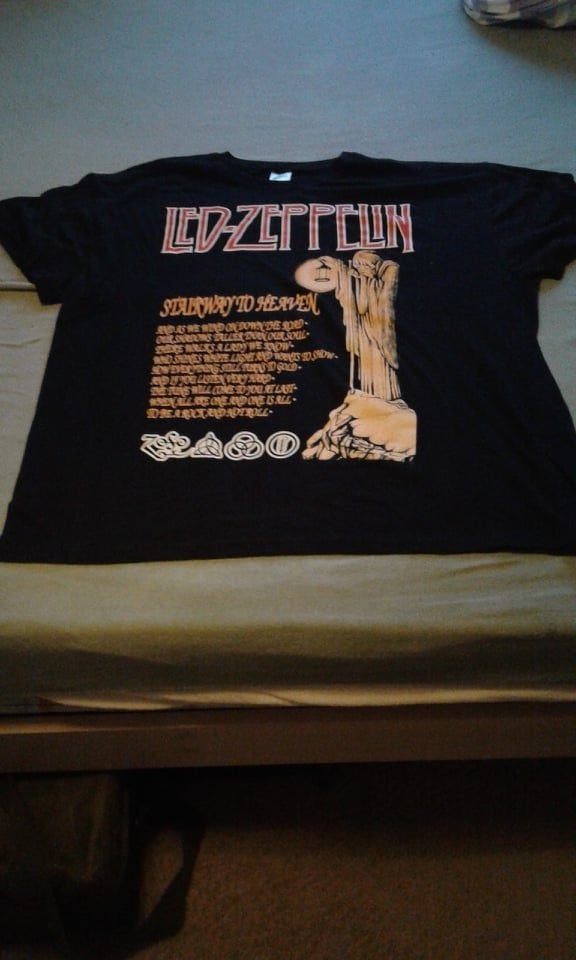 Led Zeppelin.   Stairway To Heaven., Maat 48/50 (M), Zwart, Nieuw, Ophalen of Verzenden