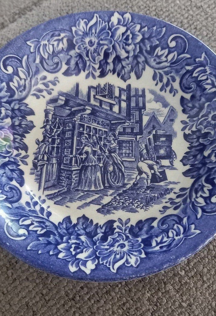 Antiek Dickens Serie Bordje - Engelse Ironstone, Ophalen of Verzenden
