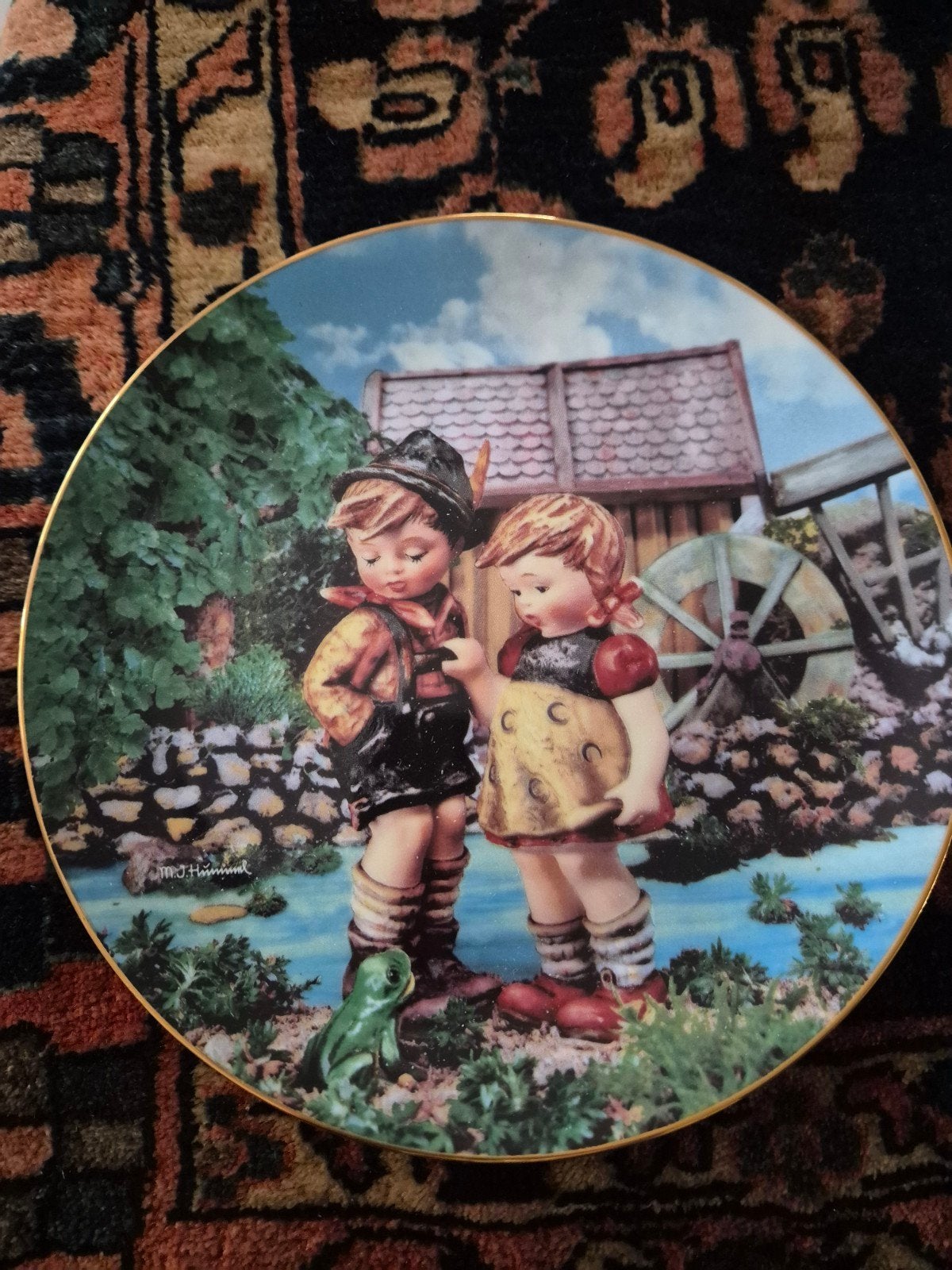 M.J. Hummel "Hello Down There" verzamelbord - Onbeschadigd, Ophalen