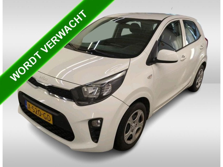 Kia Picanto 1.0 DPi ComfortLine 5pers/ Airco / Radio-multime, Dealer onderhouden, Stof, Gebruikt, Wit